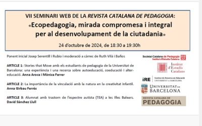 VII Seminari web: Ecopedagogia, mirada compromesa i integral per al desenvolupament de la ciutadania