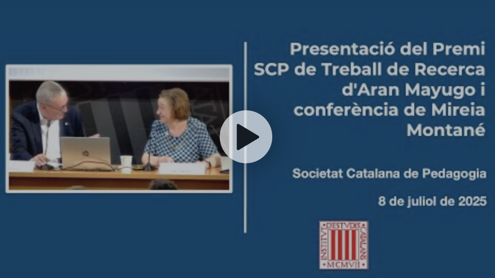 Premi SCP de Treball de Recerca 2024: Aran Mayugo i la conferència de Mireia Montané
