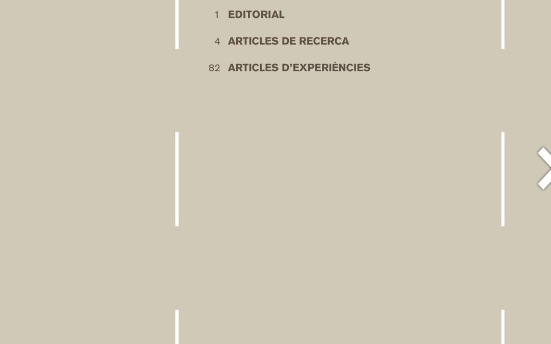 Crida a la presentació d’articles a la RCP
