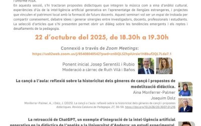 🧭 XI Seminari Web de la Revista Catalana de Pedagogia