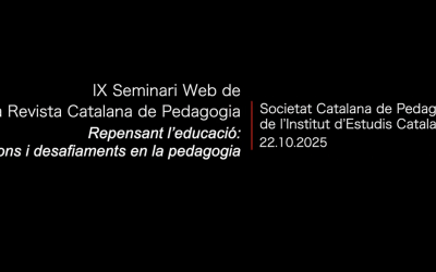 IX Seminari Web de la Revista Catalana de Pedagogia